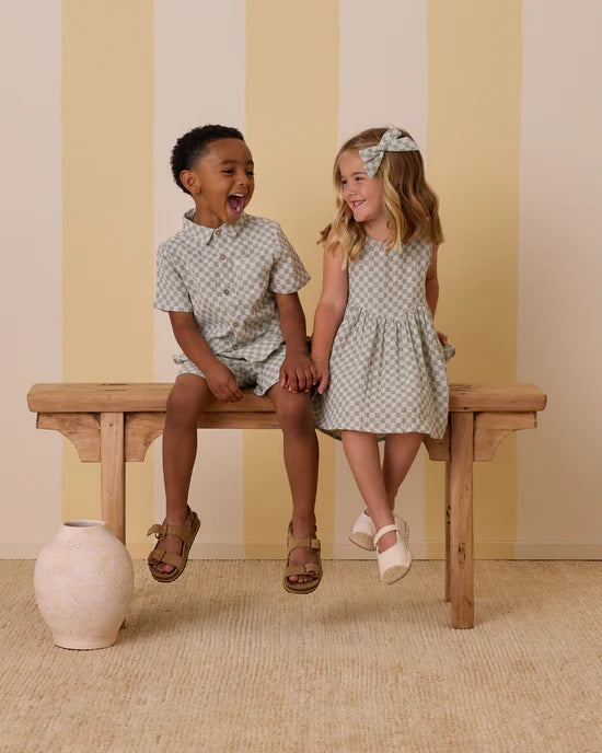 Rylee & Cru Bermuda Short | Sage Check