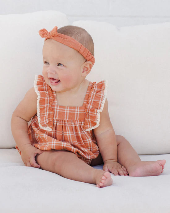 Rylee & Cru Maya Romper | Poppy Check