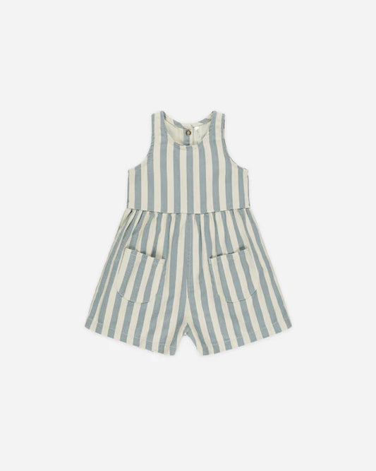 Rylee & Cru Dani Romper | Ocean Stripe