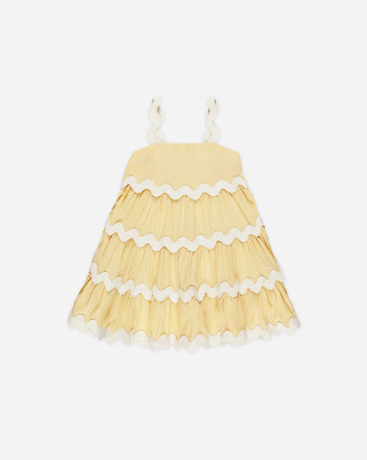 Rylee & Cru Ric Rac Dress | Yellow