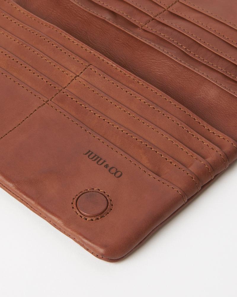 Juju & Co. Large Capri Wallet Cognac