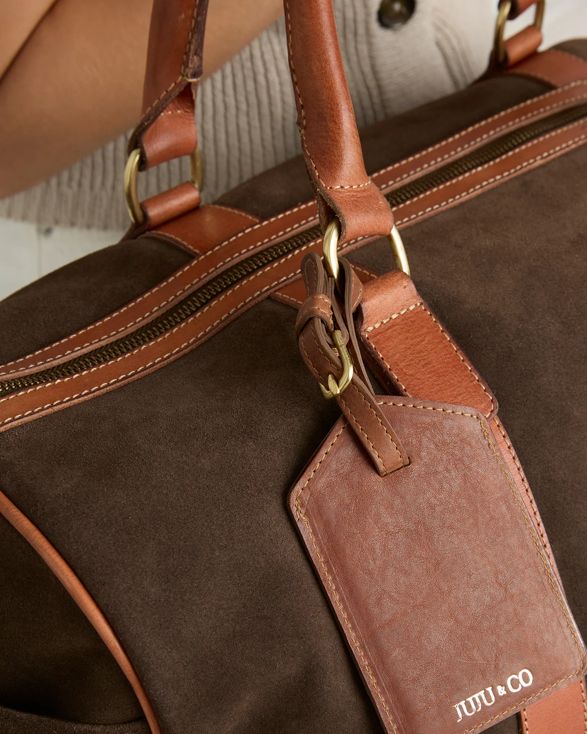 Juju & Co. Buddy Luggage Tag - Cognac