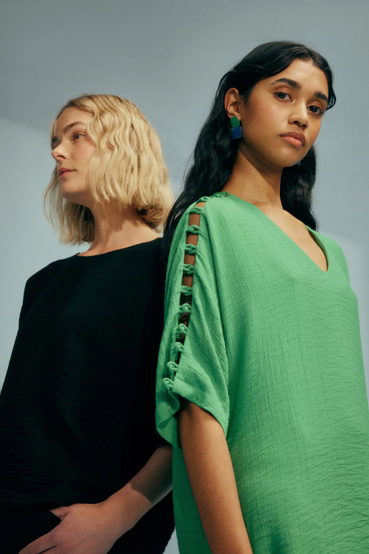 Elk Loopt Dress- Lawn Green