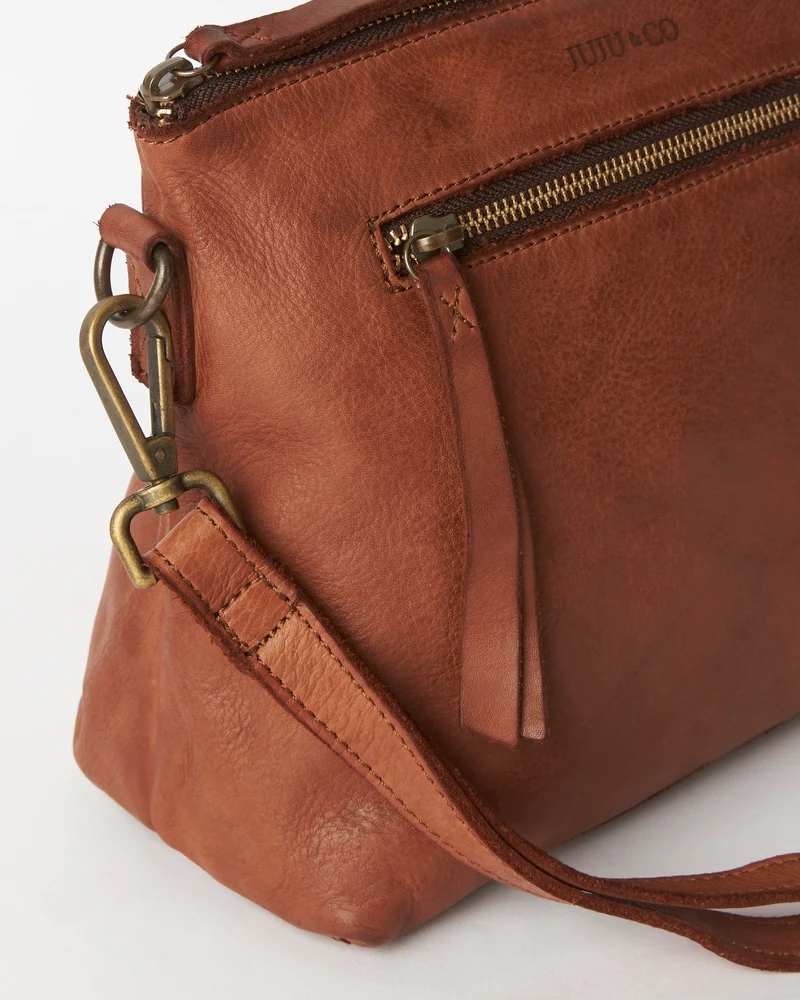 Large Essential Pouch- Cognac
