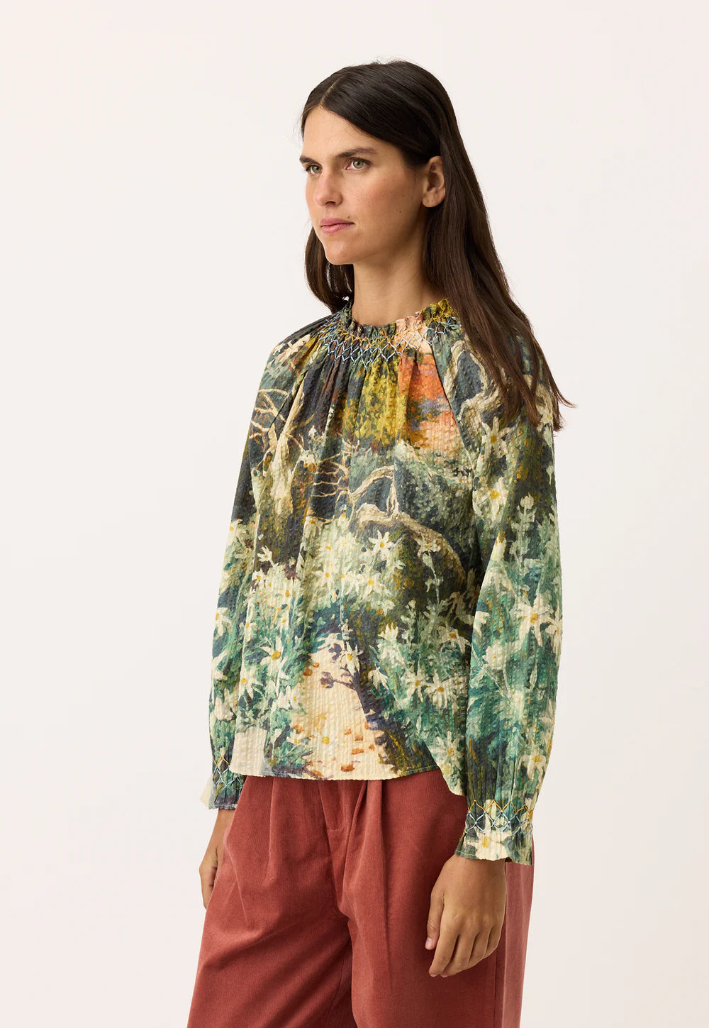 Nancybird Rowena Smocked Blouse | Flannel Flower