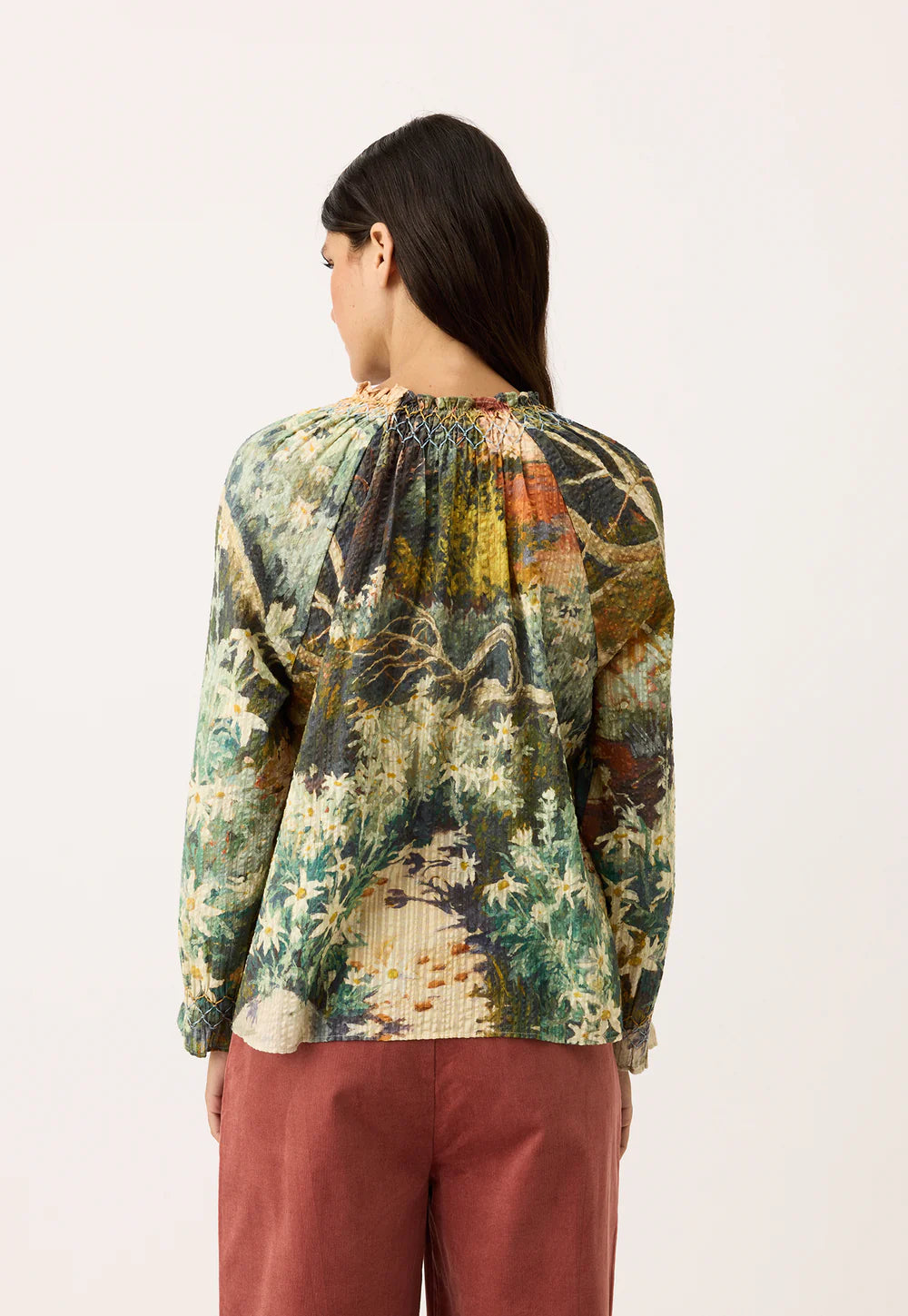 Nancybird Rowena Smocked Blouse | Flannel Flower