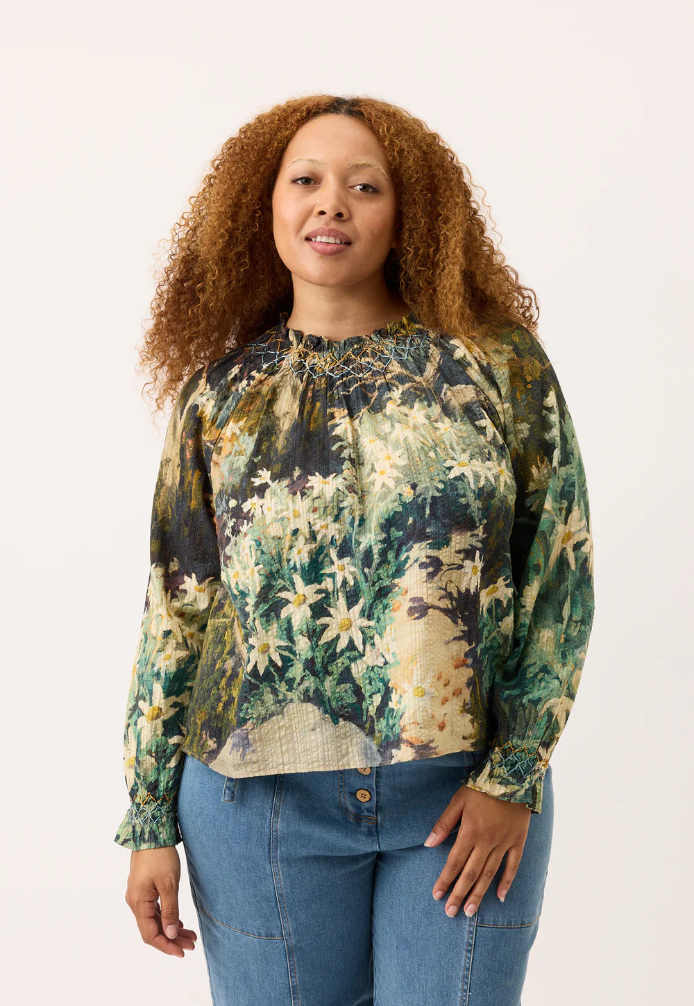 Nancybird Rowena Smocked Blouse | Flannel Flower