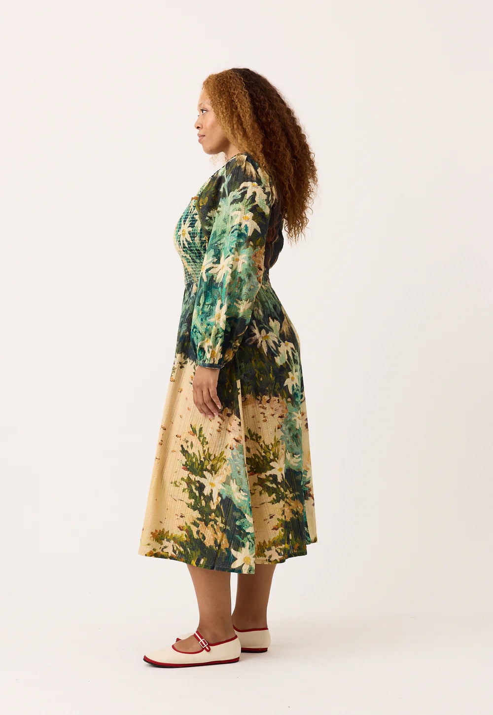 Nancybird Nora Shirred Dress | Flannel Flower