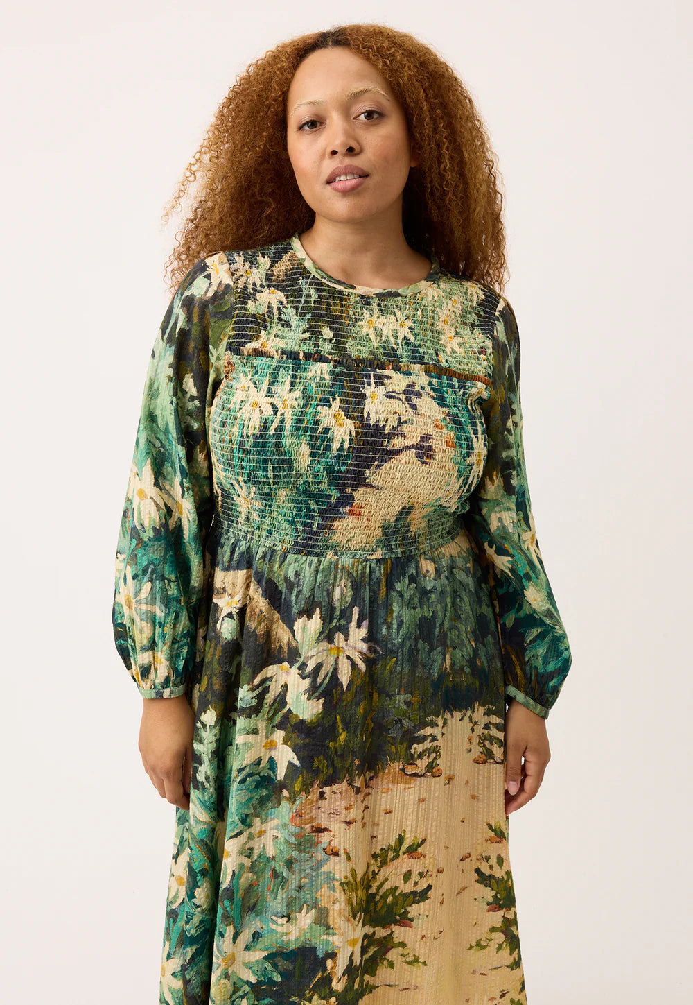 Nancybird Nora Shirred Dress | Flannel Flower