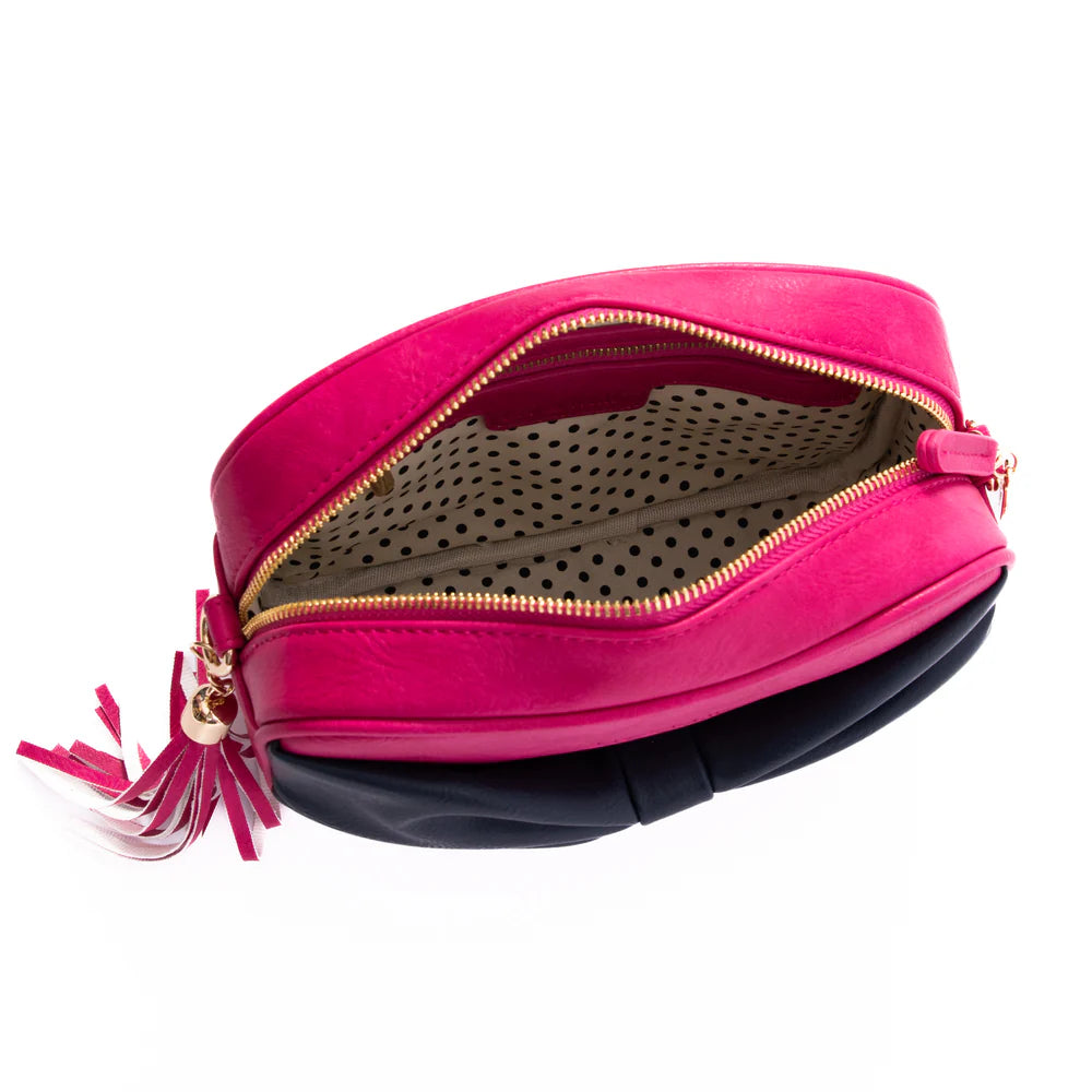 Sally with a Bow | Pink/Navy