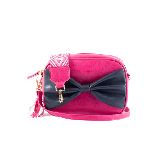 Sally with a Bow | Pink/Navy