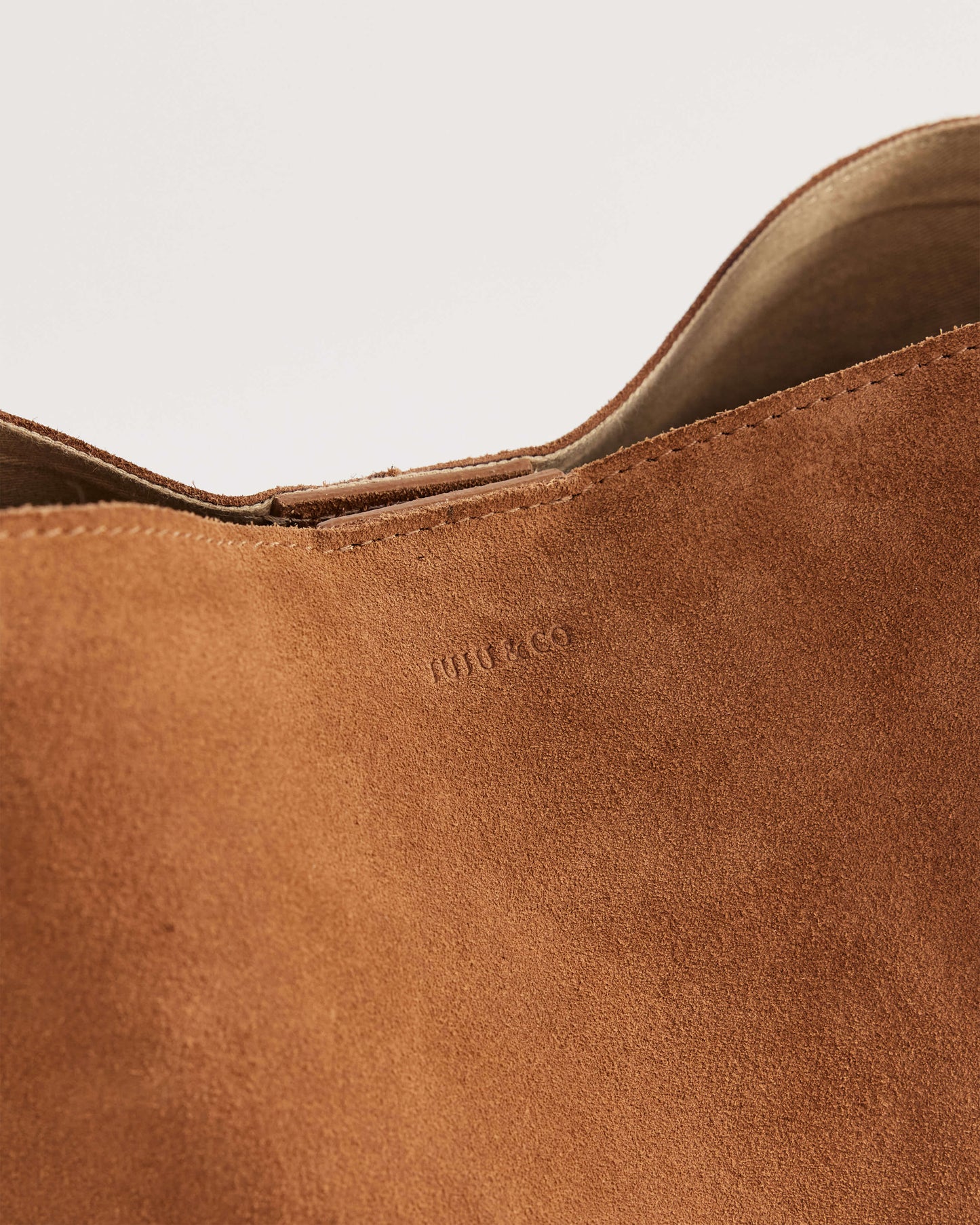 Juju & Co. Suede Cabas Shoulder Bag - Camel