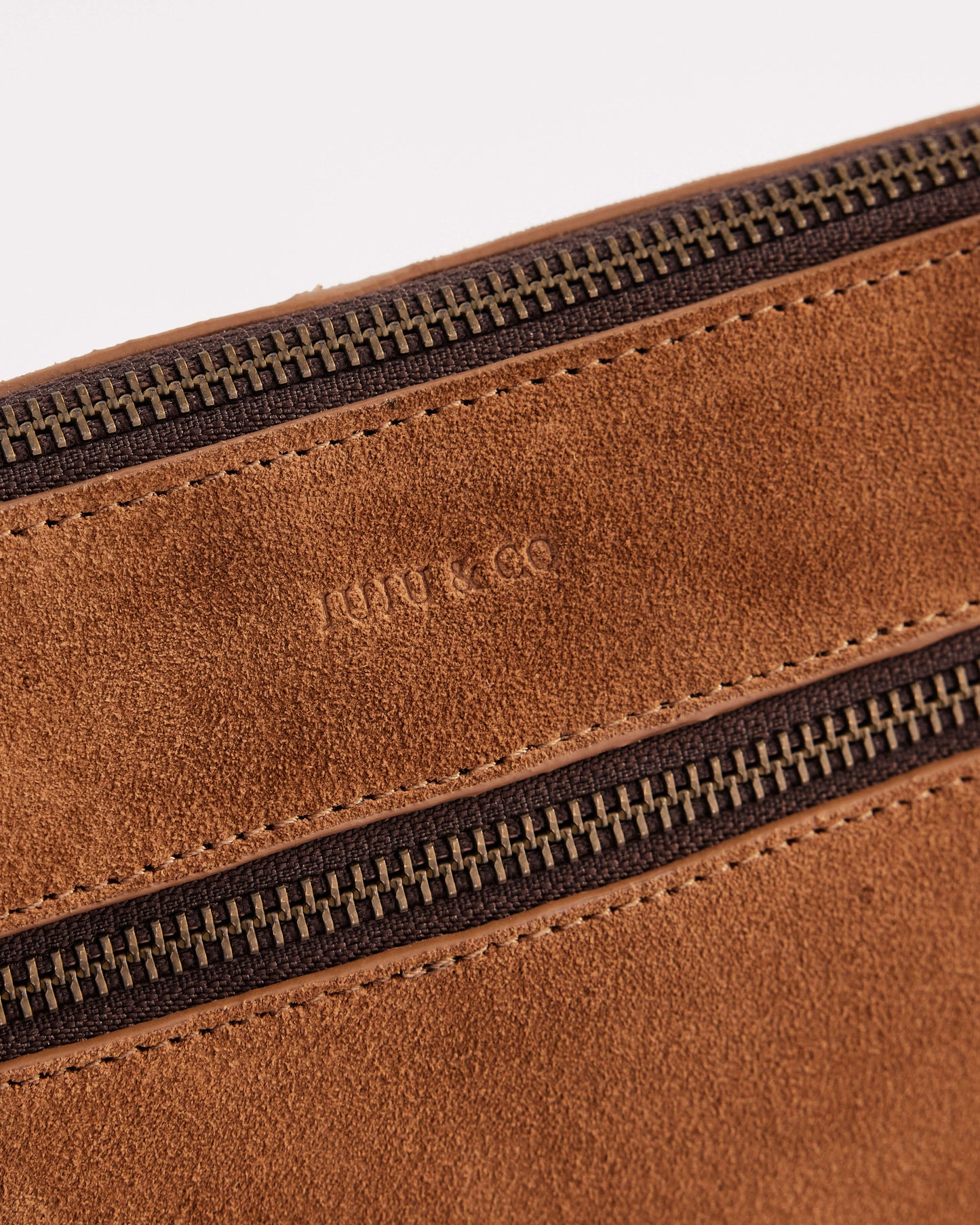 Juju & Co. Suede Essential Crossbody Bag - Camel