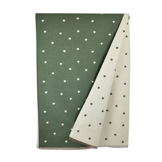 Reversible Petite Hearts Scarf