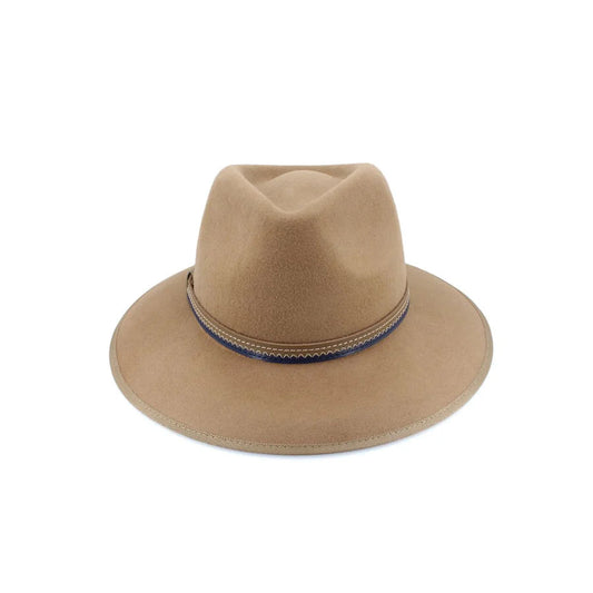 Jindabyne Wool Felt Fedora - Camel