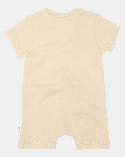 Toshi Dreamtime Onesie Short Sleeve - Almond