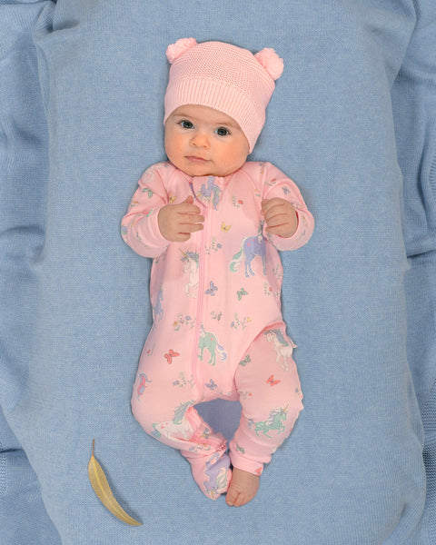 Toshi Longsleeve Onesie | Unicorn