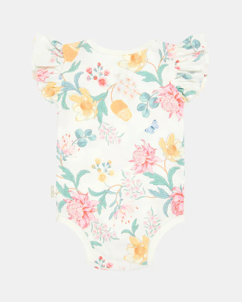Toshi Matilda Onesie S/S - Waratah Dawn