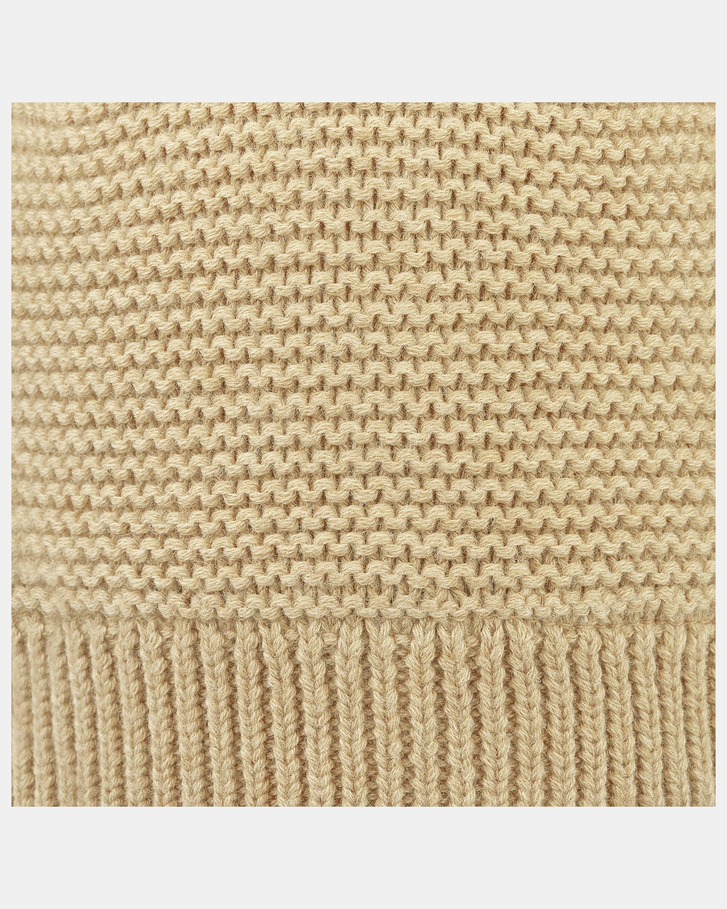 Organic Beanie Snowy | Driftwood