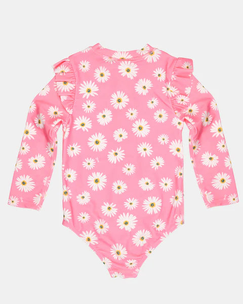 Toshi Ripple Swim Bodysuit - Daisy Watermelon