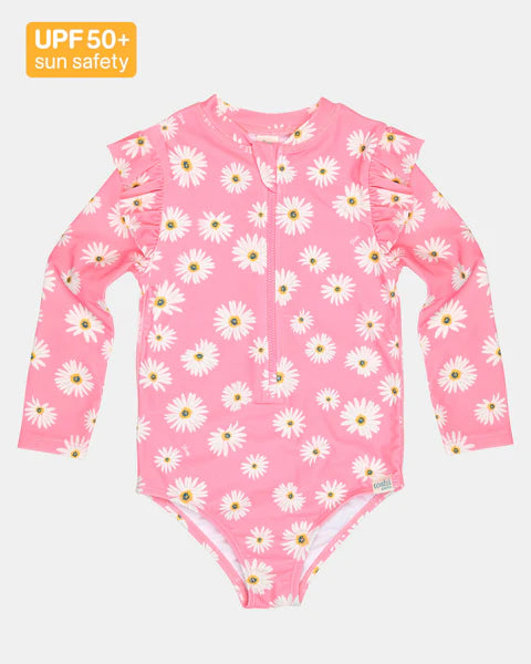 Toshi Ripple Swim Bodysuit - Daisy Watermelon