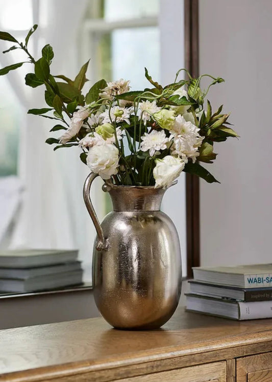 Silver Flower Jug