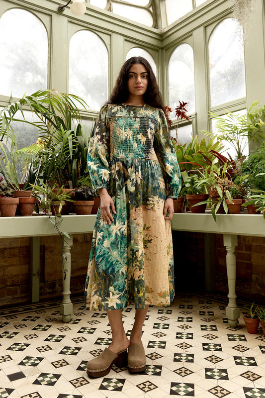 Nancybird Nora Shirred Dress | Flannel Flower