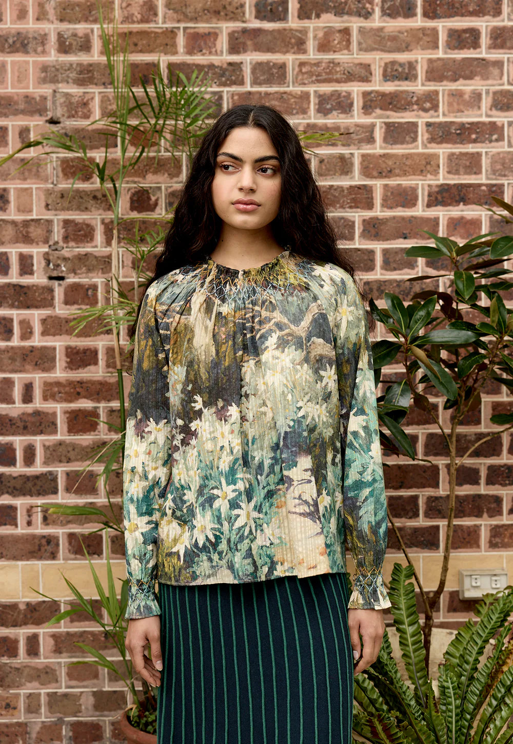 Nancybird Rowena Smocked Blouse | Flannel Flower