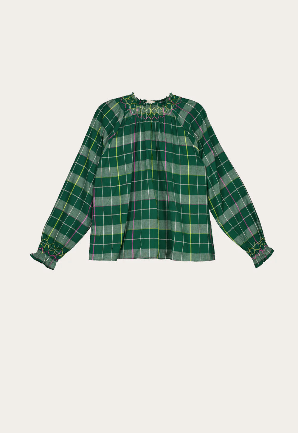 Nancybird Rowena Smocked Blouse | Fern