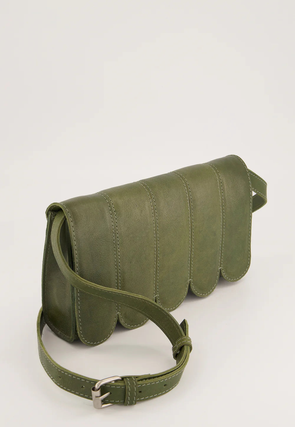 Nancybird Curve Shoulder Bag | Khaki