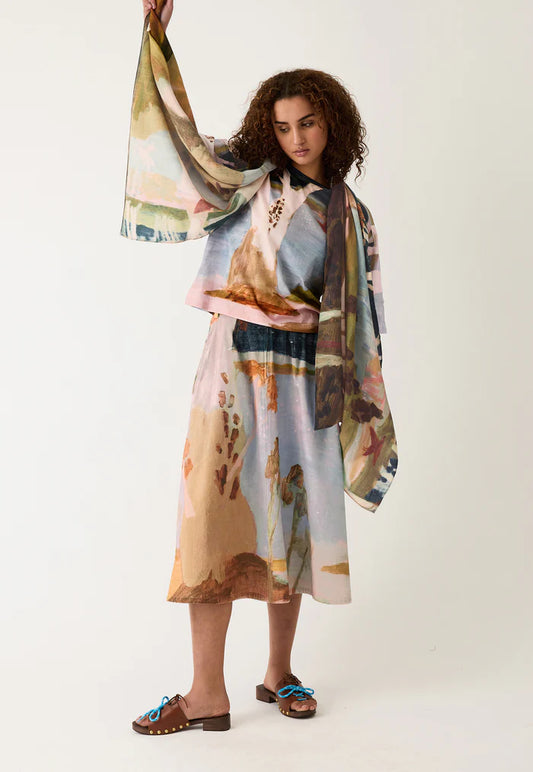 Nancybird Wool Scarf - Night Herons