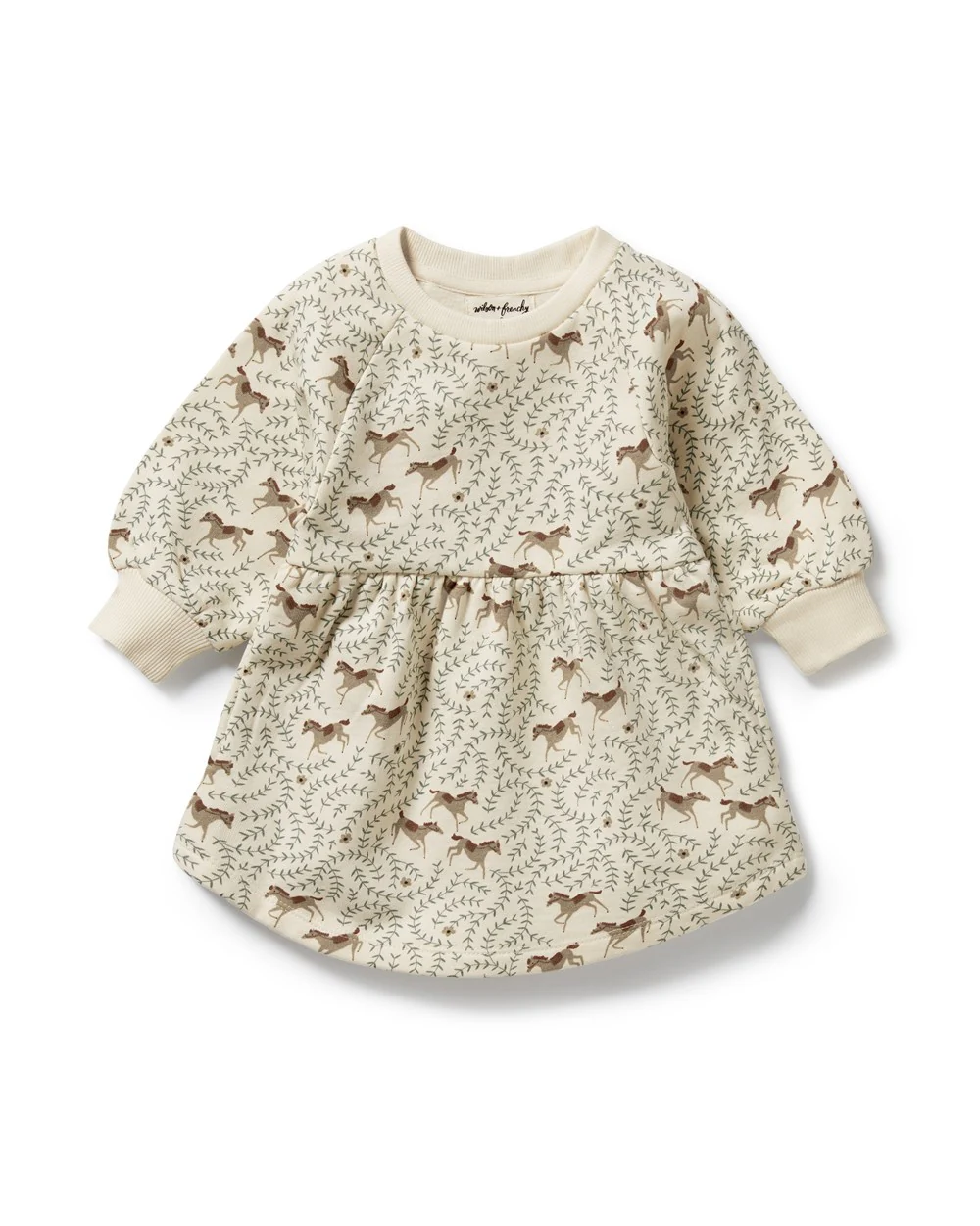 Wilson & Frenchy Trixie Horse Organic Terry Sweat Dress