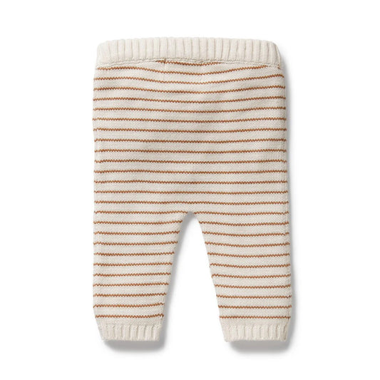 Wilson & Frenchy Cinnamon Stripe Organic Knitted Legging