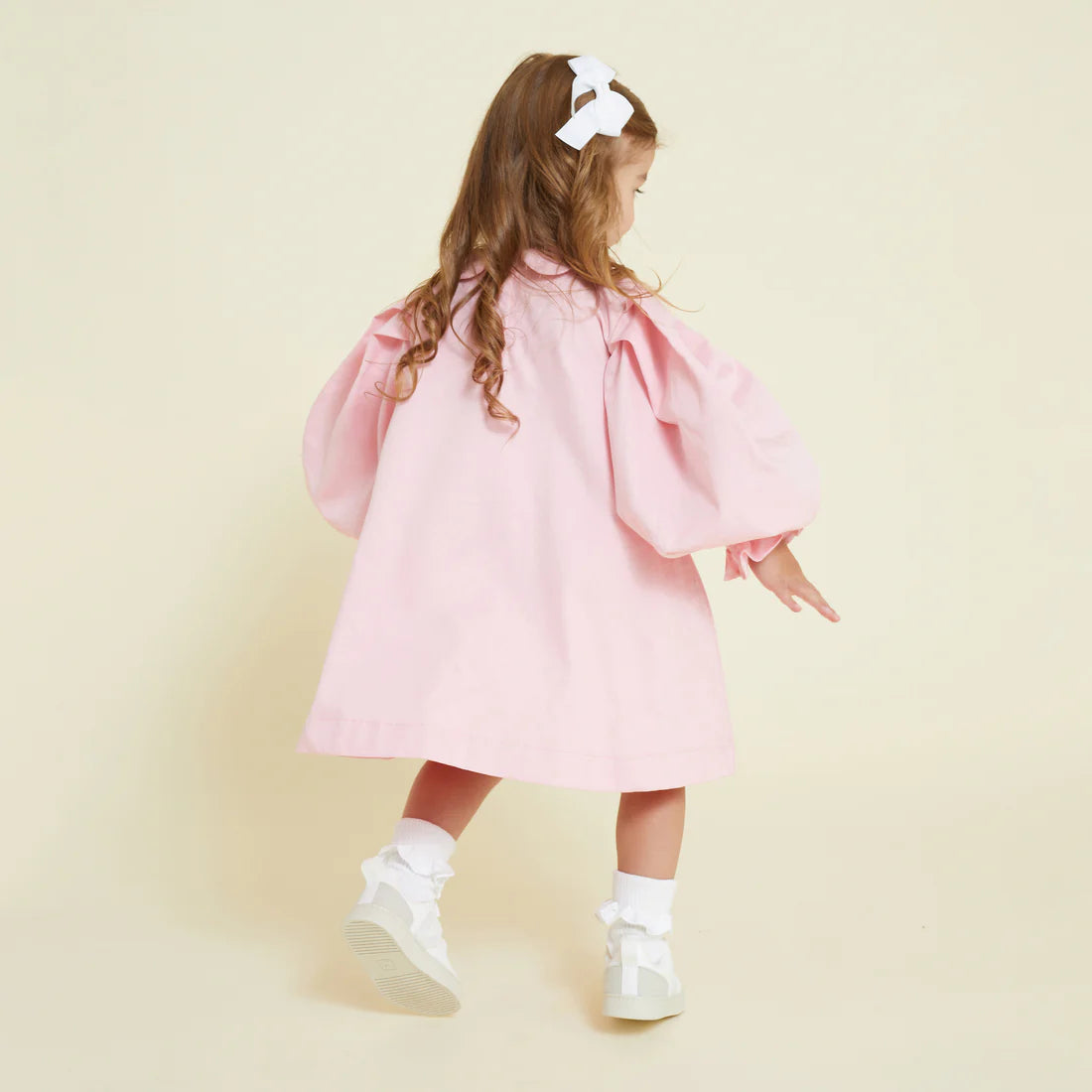 Scallop Collar Smock Dress - Almond Blossom