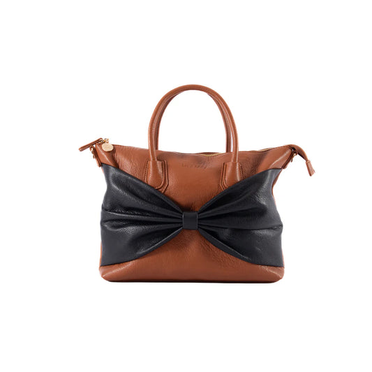 Charlotte with a Bow | Tan/Black