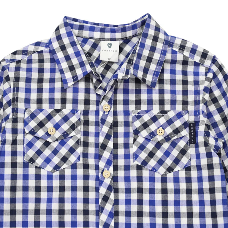 Korango Check Shirt | Navy