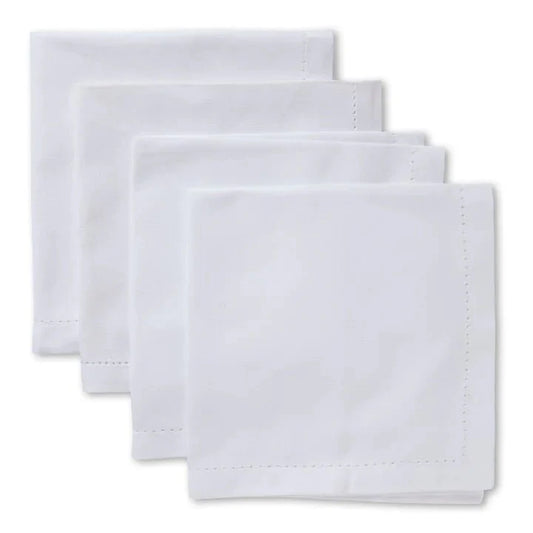 Set of 4 Cotton Napkins - White