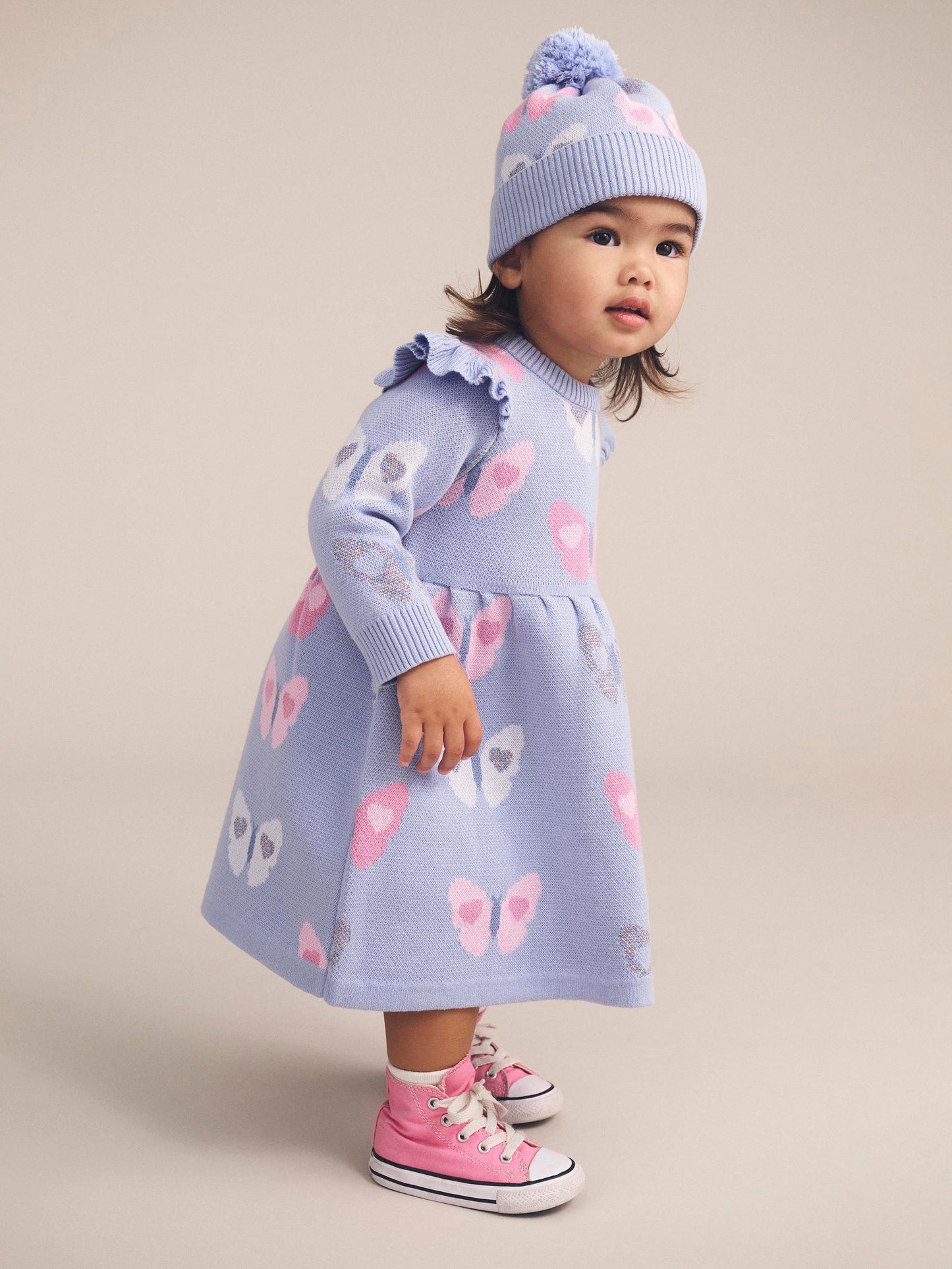 Huxbaby Fly Away Knit Dress | Forever Blue