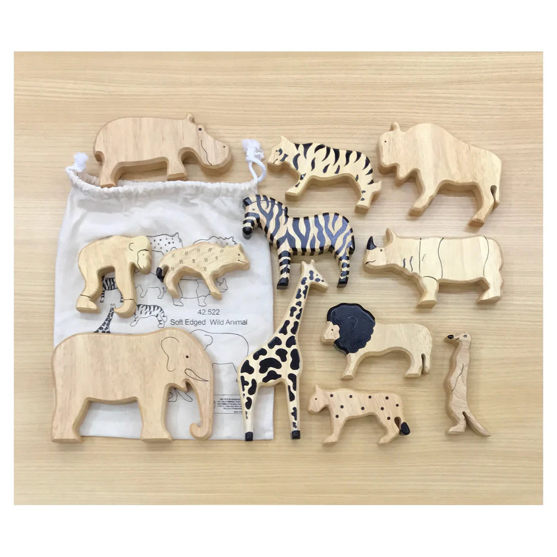 Soft Edge Timber Wild Animals