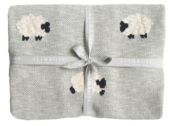 Baa Baa Baby Blanket - Grey