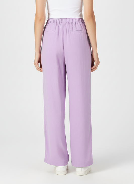 Boheme Splendour Trousers Lilac in Linen Blend