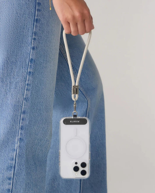 LOOP Phone Wrist Strap - Stone & Silver