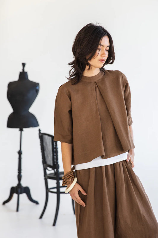 Eva's Sunday Loretta Top - Cinnamon