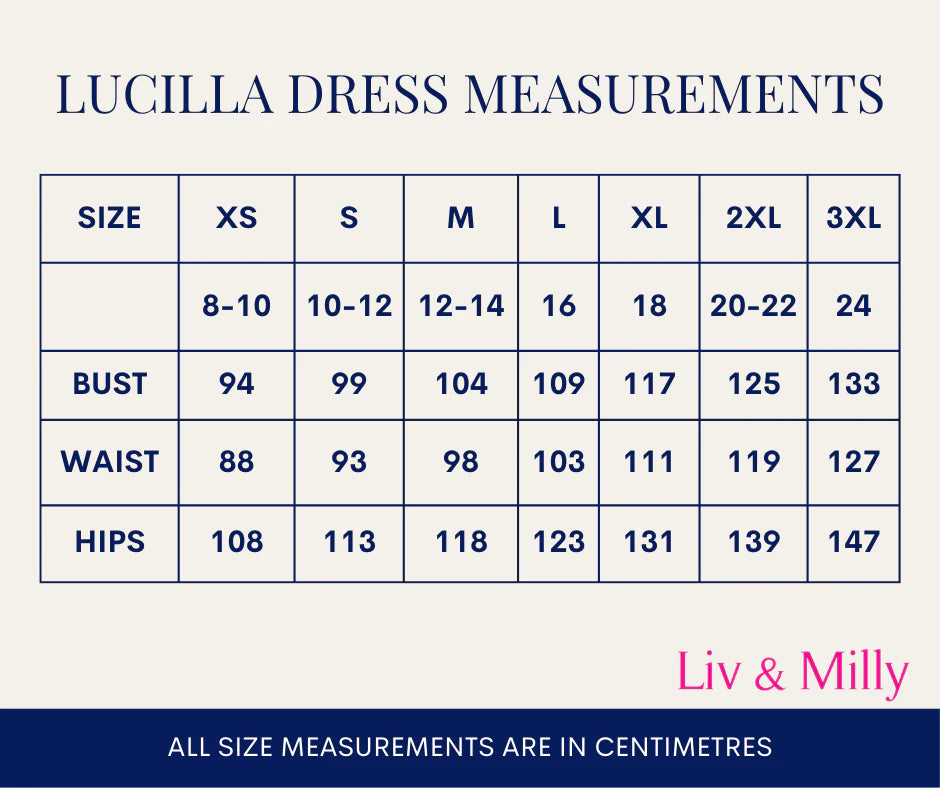 Liv & Milly Lucilla Dress - Navy