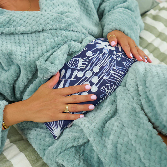 Heat Pillow - Linen | Navy Natives