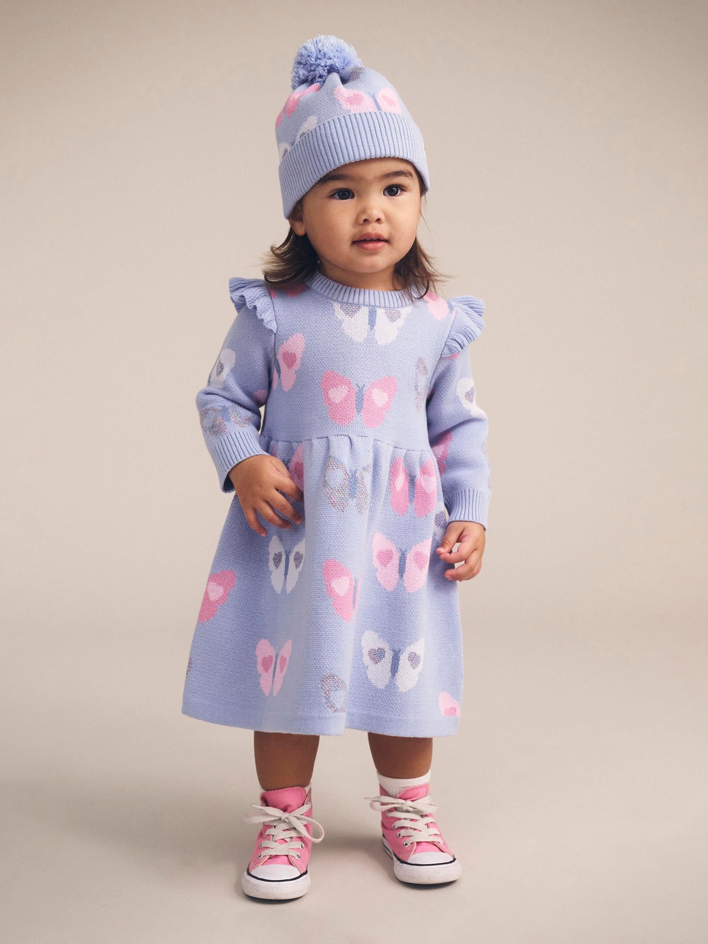 Huxbaby Fly Away Knit Dress | Forever Blue