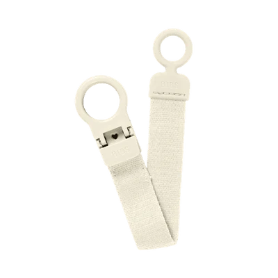 Bibs Pacifier Clip Loop - Ivory