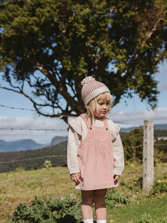 Sloan Overalls Dress | Pink