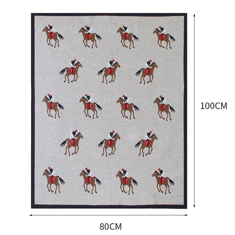 Polo Grey Baby Blanket