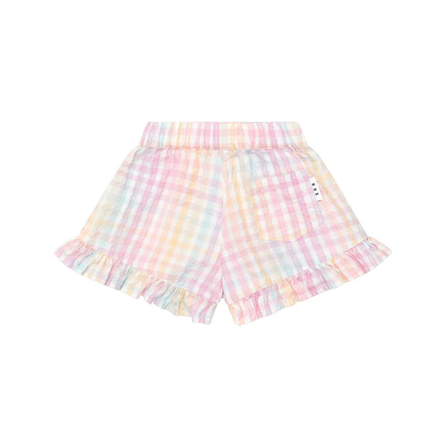 Huxbaby Rainbow Check Skort